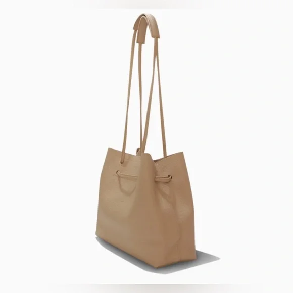 NEW EXCELLENT 8 Other Reasons Anthropologie Tan Vegan Leather Tote Bag - Picture 2 of 7